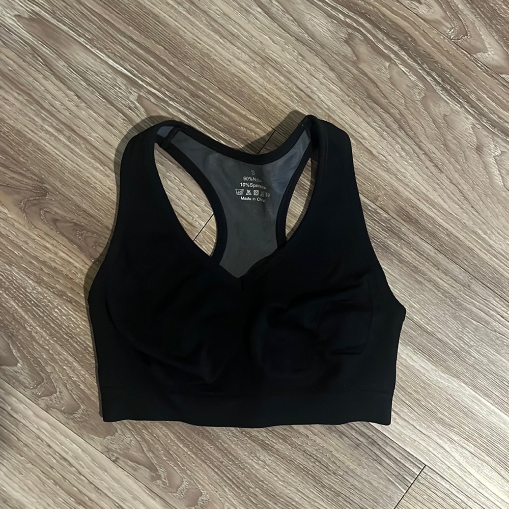 Black, sports bra